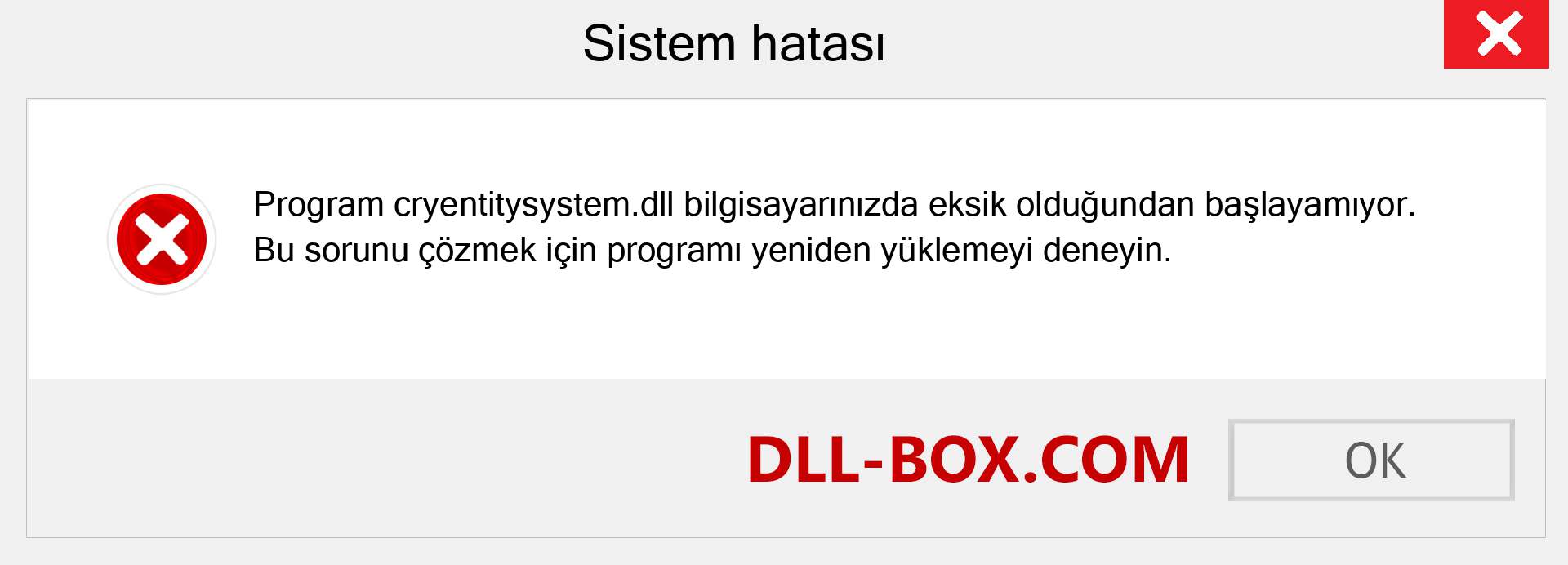 cryentitysystem.dll dosyası eksik mi? Windows 7, 8, 10 için İndirin - Windows'ta cryentitysystem dll Eksik Hatasını Düzeltin, fotoğraflar, resimler